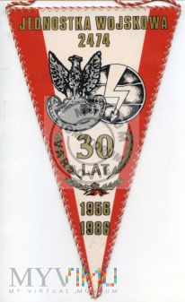 Proporczyk Jednostka Wojskowa 2474 - 1986