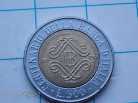 500 LIRÓW 1993 - WŁOCHY