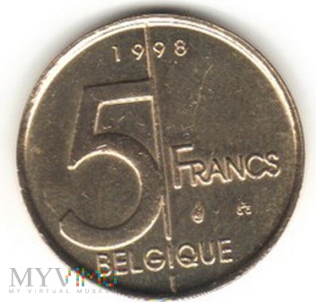 5 FRANCS 1998