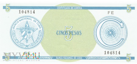 Kuba - 5 pesos (1985)