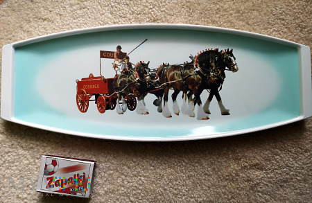 Duże zdjęcie taca z melaminy z browaru COURAGE - zaprzęg 4 koni