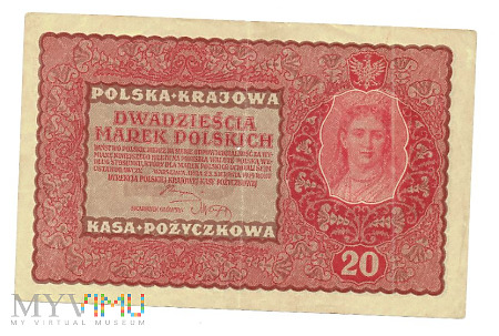 Duże zdjęcie Polska - 20 marek 1919r.