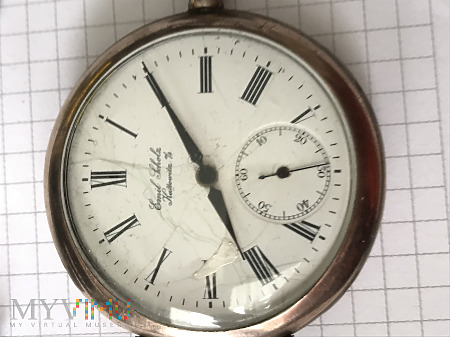 zegarek kieszonkowy srebro 800 EMIL SCHOLZ KATOWIC