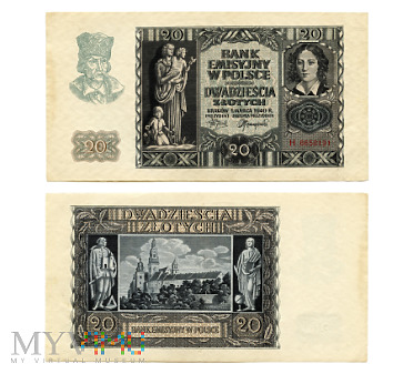 Duże zdjęcie 20 złotych 1940 (H 8658191)