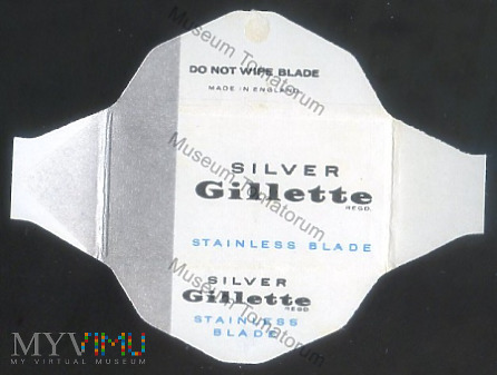 Silver Gillette Stainless Blade