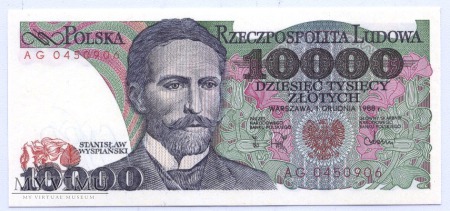 10 000 złotych - 1988.
