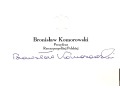 Autograf od Bronisława Komorowskiego
