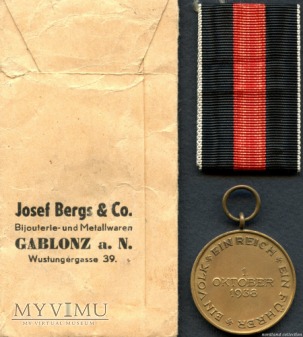 Medal Pamiątkowy 1 października 1938