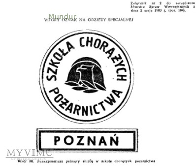 Emblematy na odzieży specjalnej SChP wz.83