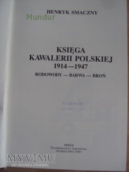 Księga kawalerii polskiej - 1989