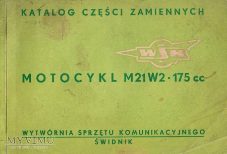 WSK 175 ccm. Katalog części z 1972 r.
