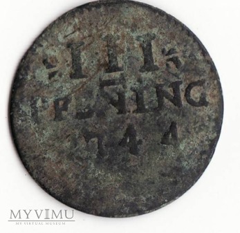 WISMAR 3 Pfennig 1744