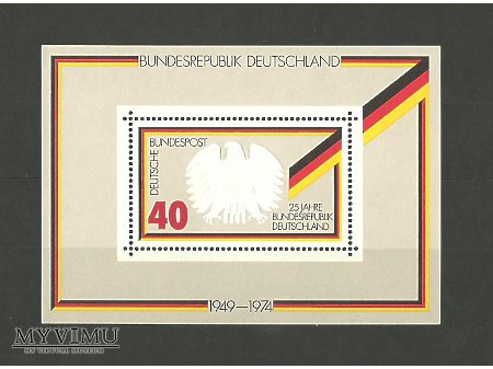 Niemiecki blok z 1974 roku.