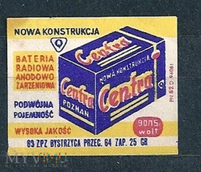 Centra Bateria Radiowo Anodowo Żarzeniowa.17.1963.