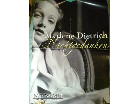 Duże zdjęcie Marlene Dietrich PLAKAT Promocyjny Nachtgedanken