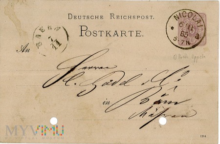 Duże zdjęcie Kartka pocztowa- Nicolai- 1885