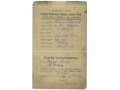 Karta członkowska Związku Metalowców- 1925