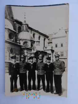 Duże zdjęcie Zdjęcie żołnierzy - Kraków 1953 na pamiątkę