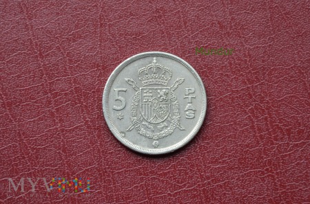 Moneta hiszpańska: 5 ptas