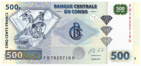 D.R. Konga - 500 franków (2013)