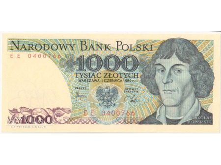 Duże zdjęcie 1000 złotych 1982 rok seria EE