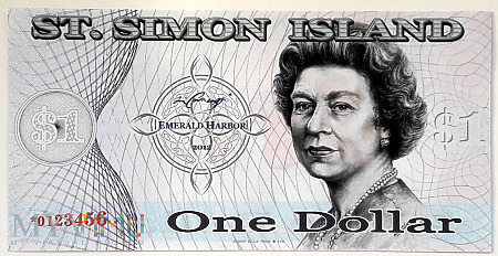 Wyspy St. Simon 1$ 2012