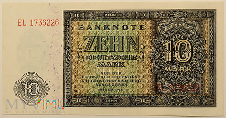 Duże zdjęcie Niemcy - 10 mark, 1948r.