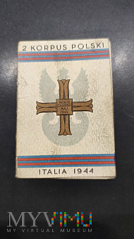 Legitymacja do Krzyża Monte Cassino