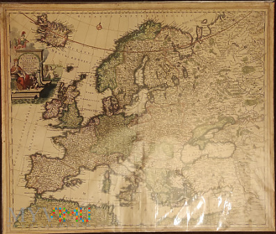 mapa europy w roku Pańskim 1695
