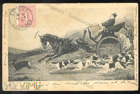 Polowanie na koziołka i sploszony koń - 1904