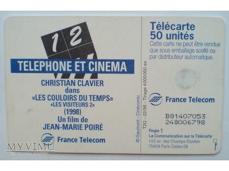 Christian Clavier Karta telefoniczna 1998