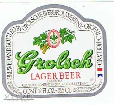 Duże zdjęcie grolsch lager beer