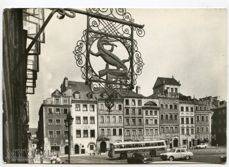 Duże zdjęcie W-wa - Stare Miasto - Rynek - 1960-te