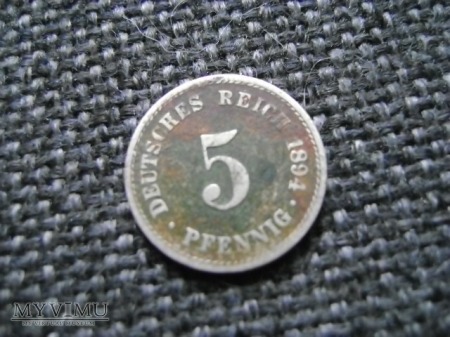 5 pfennigów 1894