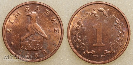 Duże zdjęcie Zimbabwe, 1 Cent 1989