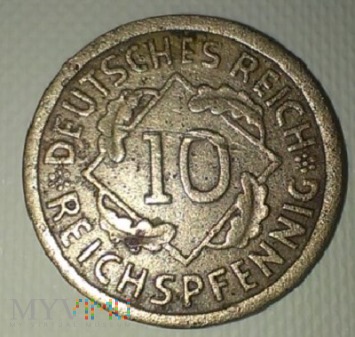 Duże zdjęcie 10 reichspfennig 1924
