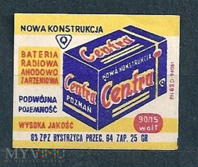 Duże zdjęcie Centra Bateria Radiowo Anodowo Żarzeniowa.18.1963.