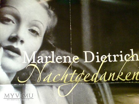 Marlene Dietrich PLAKAT Promocyjny Nachtgedanken