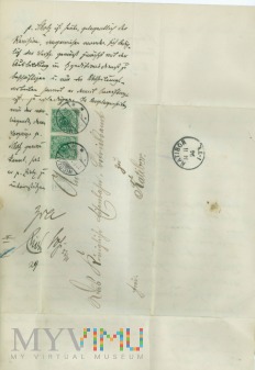 Duże zdjęcie List nadany w Mikołowie- 1894