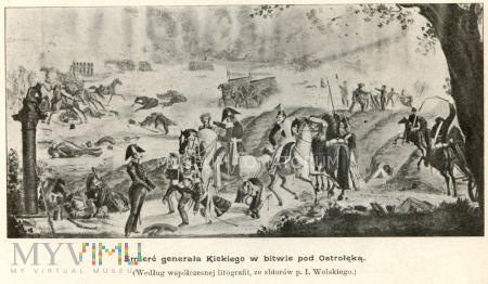 Śmierć gen. Kickiego w bitwie pod Ostrołęką