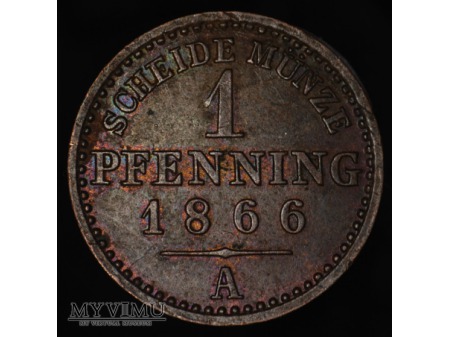 1 pfenning 1866 A