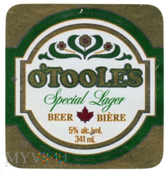 o'Toole's Special Lager Beer