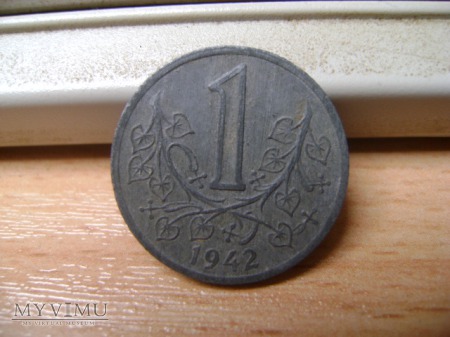 moneta czeska 1942 r.