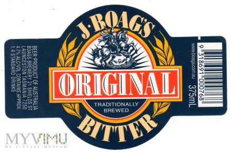 J. BOAG'S ORIGINAL BITTER