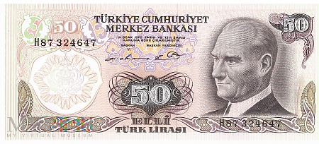 Turcja - 50 lir (1987)