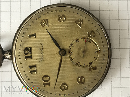 Duże zdjęcie zegarek kieszonkowy Cortebert srebro 800 15 rubis