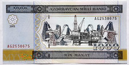 Azerbejdżan 1000 manat 2001