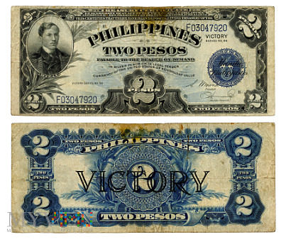 2 Pesos 1944 (F03047920) seria nr 66 'VICTORY'