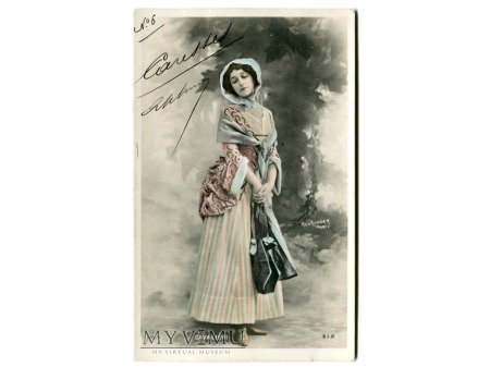 Lina CAVALIERI Najpiękniejsza kobieta świata 1904