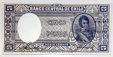 CHILE 5 pesos 1947